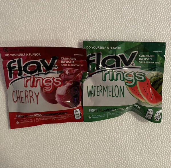 Flav Rings Sour Gummy Bites 600MG